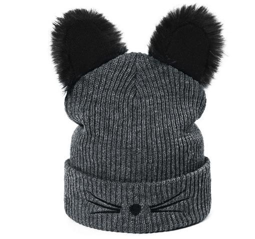 Pom Pom Cat Ear Beanie - Pawsome Couture