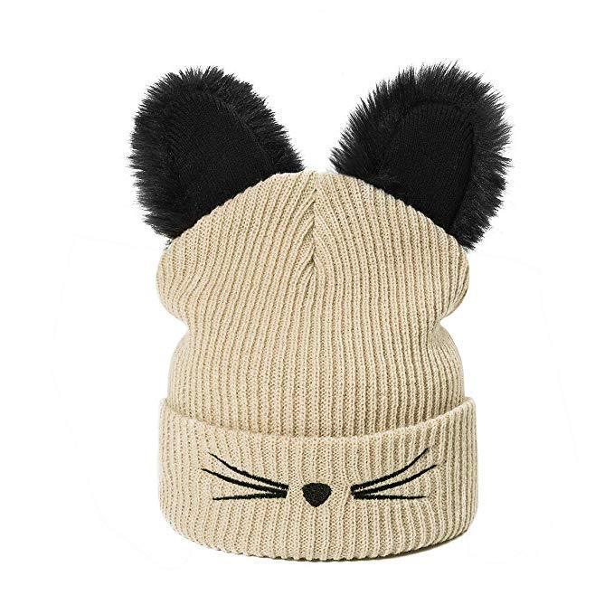 Pom Pom Cat Ear Beanie - Pawsome Couture