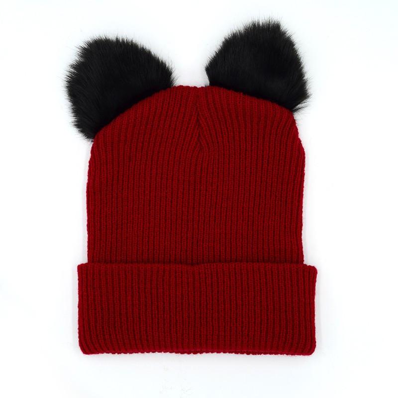 Pom Pom Cat Ear Beanie - Pawsome Couture