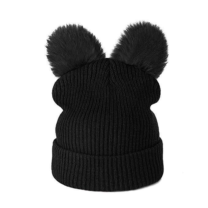 Pom Pom Cat Ear Beanie - Pawsome Couture