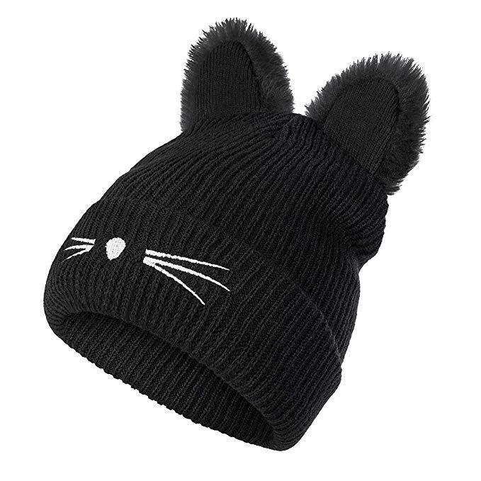 Pom Pom Cat Ear Beanie - Pawsome Couture