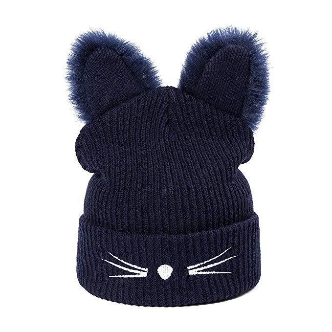 Pom Pom Cat Ear Beanie - Pawsome Couture