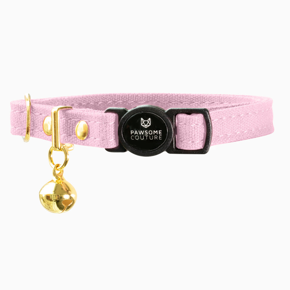 Primrose Pink Cotton Cat Collar
