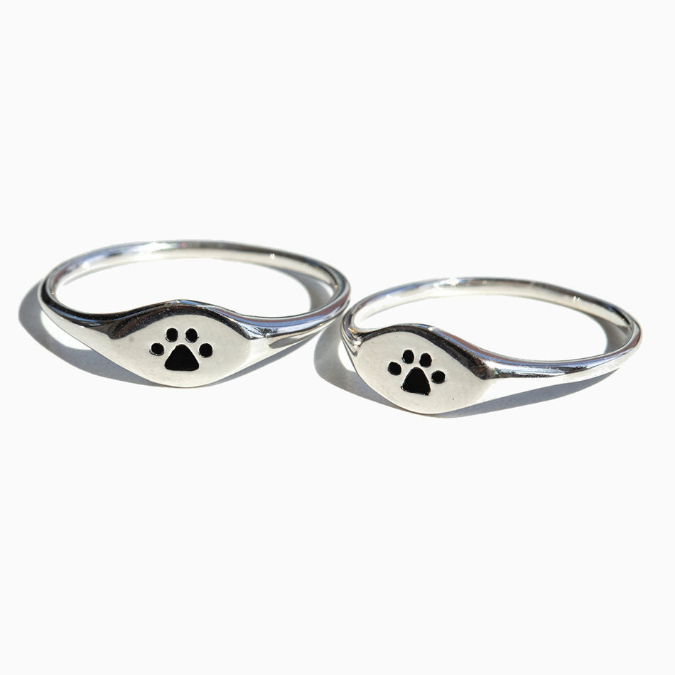 Cubic Zirconia Pet Paw Ring - Everyday Rings – S.Leaf