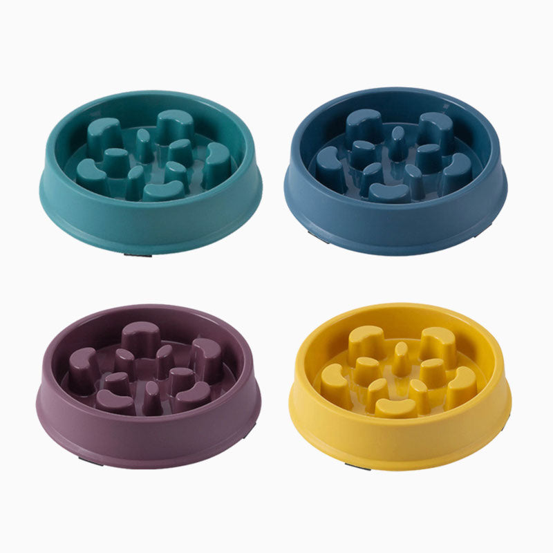 Round Slow Feeder Pet Bowl