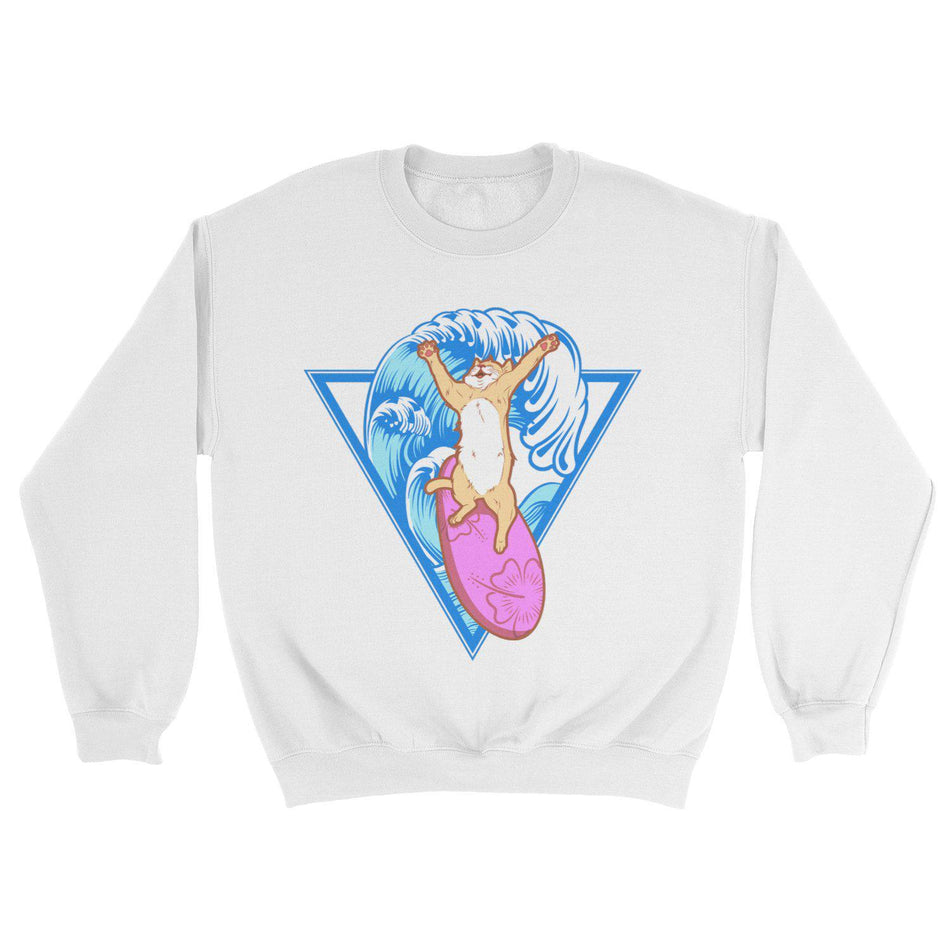 Surf's Up Kitty Sweatshirt - Pawsome Couture