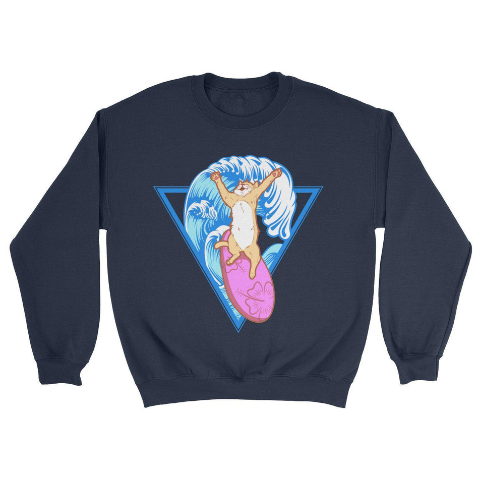 Surf's Up Kitty Sweatshirt - Pawsome Couture