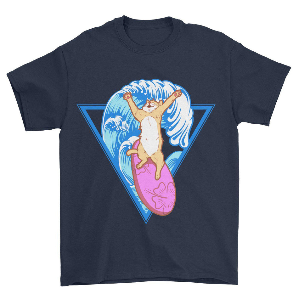 Surf's Up Kitty T-Shirt - Pawsome Couture
