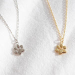 Teeny Tiny Double Paw Necklace-Necklace-Pawsome Couture®