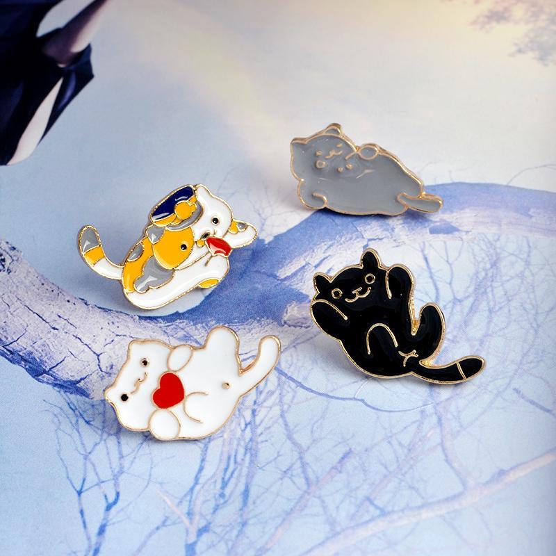 Tumbling Cat Pins (4 Piece set) - Pawsome Couture
