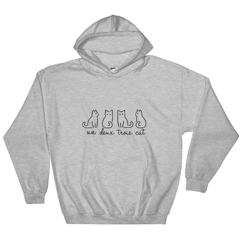 Un Deux Trois Cat Hoodie - Pawsome Couture