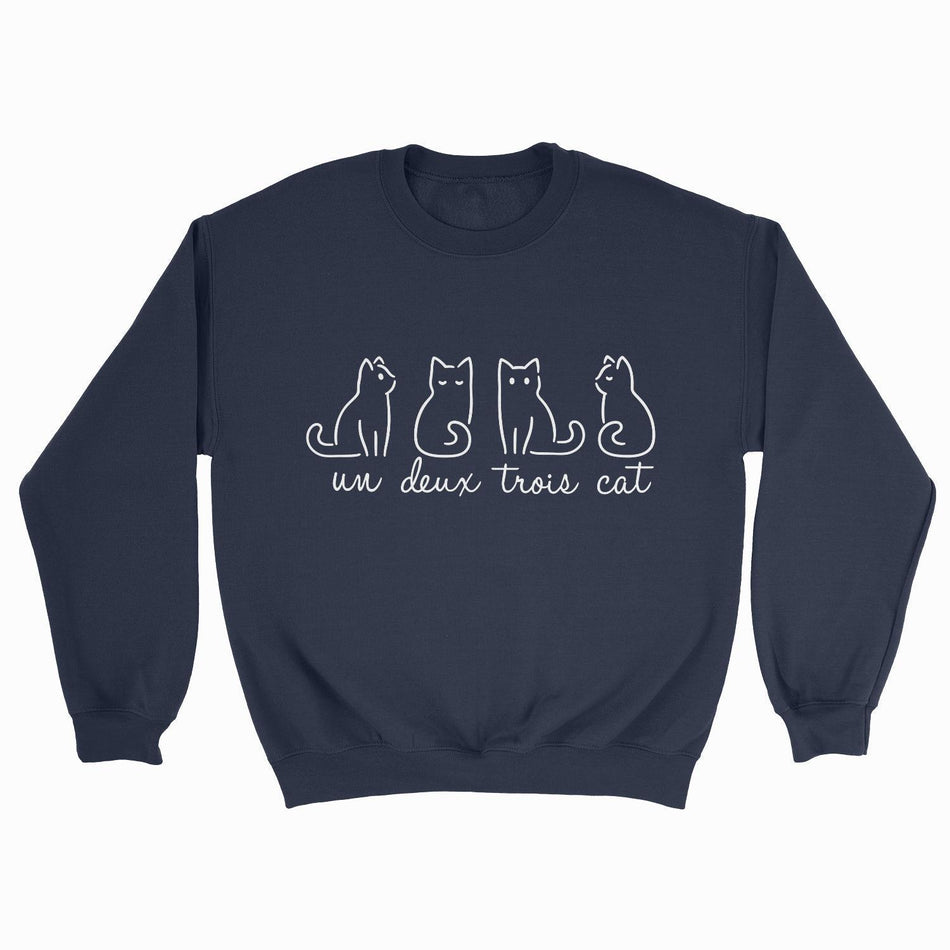 Un Deux Trois Cat Sweatshirt - Pawsome Couture