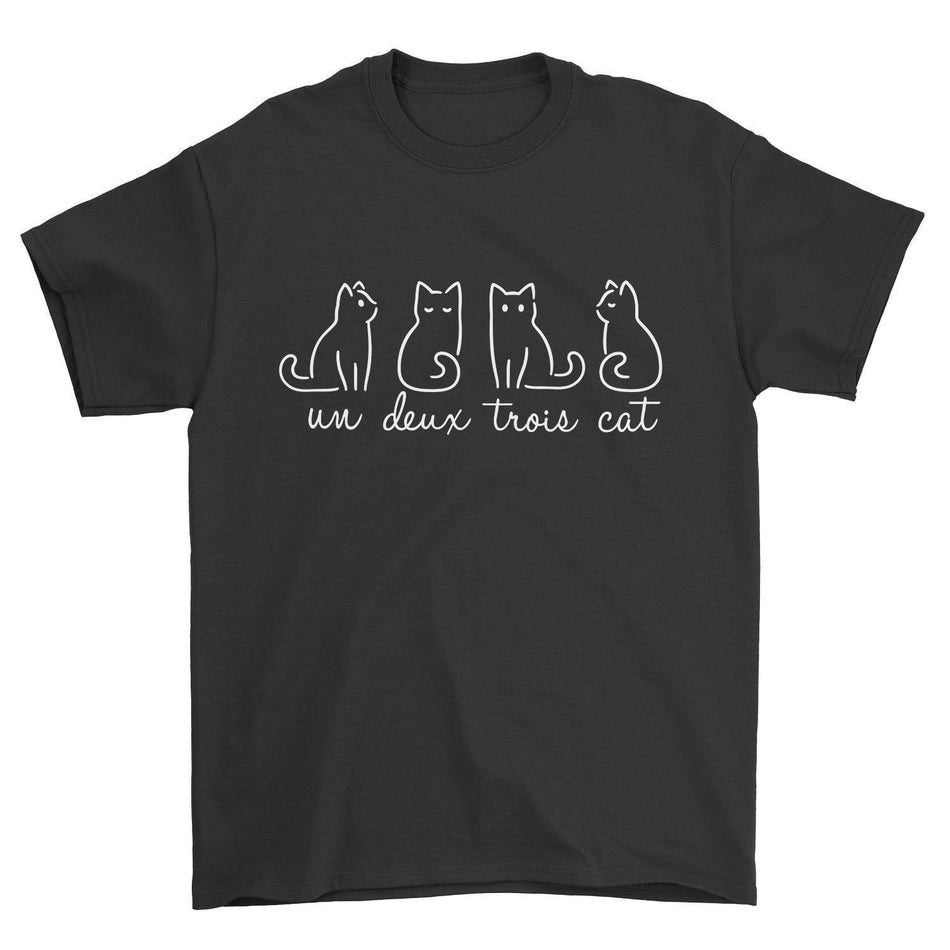 Un Deux Trois Cat T-Shirt - Pawsome Couture®