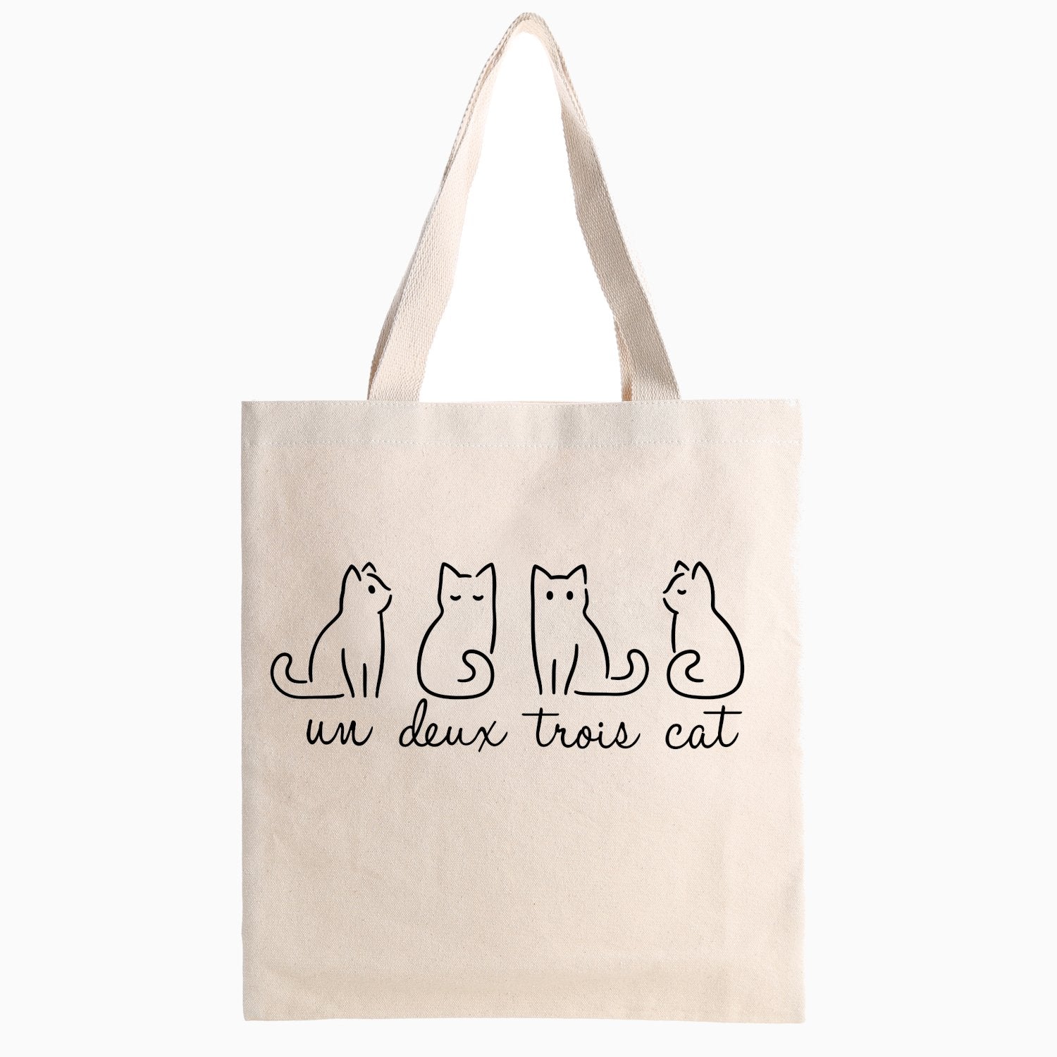 Un Deux Trois Cat Tote Bag - Pawsome Couture
