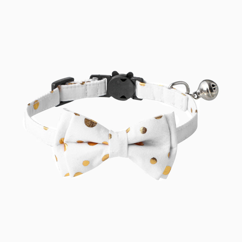 Polka Dot Bowtie Breakaway Collar