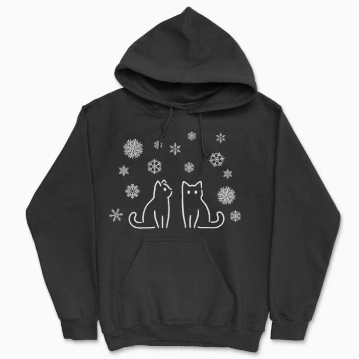 Winter Wonderland Cats Hoodie-Hoodie-Pawsome Couture®