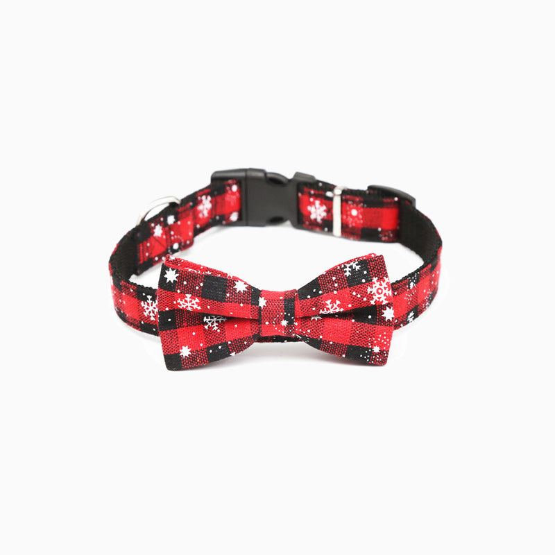 Festive Plaid Pet Collar-Pawsome Couture®